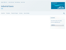 Tablet Screenshot of linde-gas.com.hk