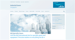 Desktop Screenshot of linde-gas.com.sg