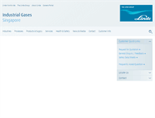 Tablet Screenshot of linde-gas.com.sg