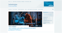 Desktop Screenshot of linde-gas.cz