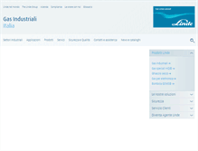 Tablet Screenshot of linde-gas.it