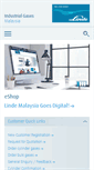 Mobile Screenshot of linde-gas.com.my