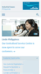 Mobile Screenshot of linde-gas.com.ph